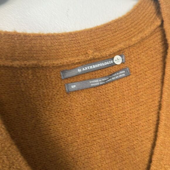 Anthropologie Joy Fringed V-Neck Sweater S - Picture 6 of 7